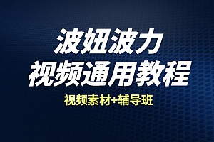 波妞波力的视频通用教程+视频素材+辅导班