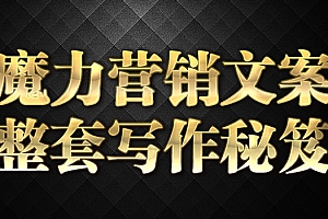 《魔力营销文案整套写作秘笈》