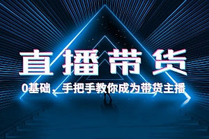 0基础入门直播带货 手把手教你成为带货主播