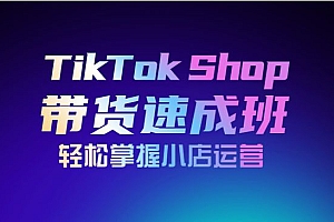 TikTok Shop带货速成班 轻松掌握小店运营(备战全球流量)