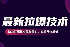 最新拉爆技术,助力打爆核心品类同时,实现整体增长