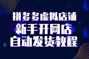 拼多多虚拟店铺,新手开网店注册自动发货教程