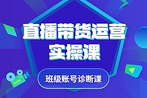 直播带货运营实操课