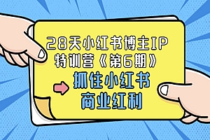 《28天小红书博主IP特训营》抓住小红书商业红利