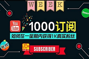 油管涨粉教程:一星期内获得1000真实粉丝,免费且快速的方法 操作简单