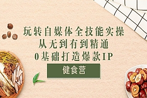 《玩转自媒体全技能实操》从无到有到精通到年入百万 0基础打造爆款IP