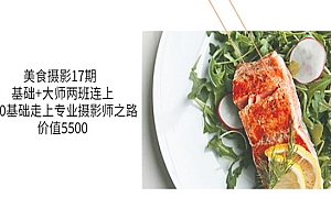 美食摄影17期 基础+大师两班连上,从0基础走上专业摄影师之路-价值5500