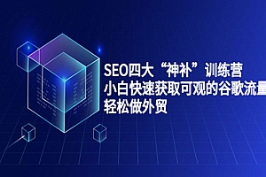 SEO四大“神补”训练营,小白快速获取可观的谷歌流量,轻松做外贸