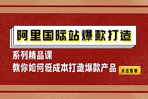 阿里国际站爆款打造系列精品课,教你如何低成本打造爆款产品