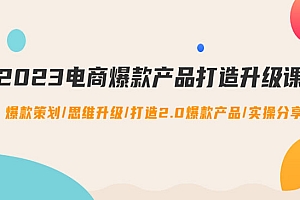 《2023电商爆款产品打造升级课》爆款策划+思维升级+打造2.0爆款产品