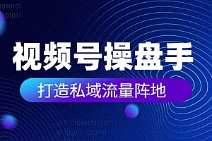 视频号操盘手实战运营课 打造私域流量阵地!