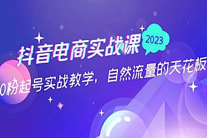 《抖音电商0粉起号实战》自然流量的天花板