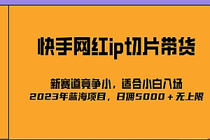 《2023爆火的快手网红IP切片项目》号称日佣5000+的蓝海项目,二驴的独家