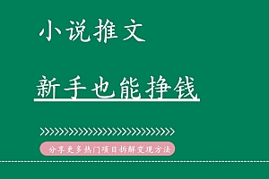 小说推文揭秘玩法,0基础稳定操作,小白也能日收益800+