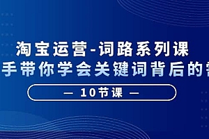 淘宝运营-词路系列课:手把手带你学会关键词背后的需求(10节课)