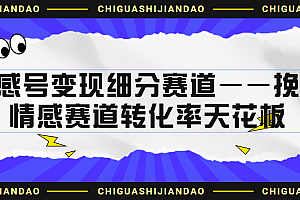 情感号变现细分赛道—挽回,情感赛道转化率天花板(附渠道)