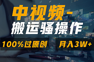 中视频搬运骚操作,双重去重100%原创视频,一键分发多平台变现,新手小白无脑操作,轻松日入1000+