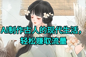AI制作古人现代生活视频,搞笑好玩,轻松赚流量
