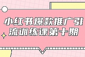 狼叔小红书爆款推广引流训练课第十期,手把手带你玩转小红书,轻松月入过万
