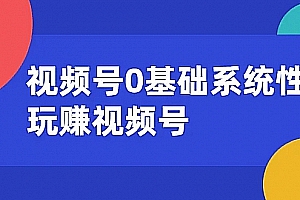 视频号0基础系统性玩赚视频号内容运营+引流+快速变现(20节课)