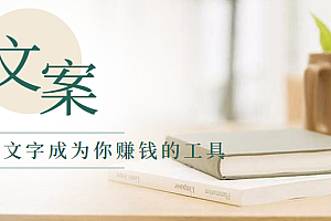 用轻松的教学模式带你了解文案的写作,让文字成为你赚钱的工具
