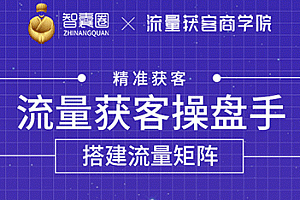 流量获客操盘手(系统大课)道器术皆备,从0到1搭建你的专属流量池