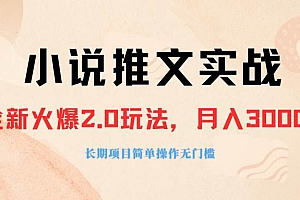 外面收费990的小说推广软件,零粉丝可变现,月入3000 ,小白当天即上手