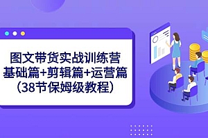 图文带货实战训练营:基础篇 剪辑篇 运营篇(38节保姆级教程)