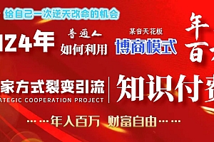 2024年普通人如何利用博商模式做翻身项目年入百万,财富自由