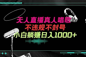 抖音24小时无人直播音乐,不违规,不封号纯撸音浪,小白实操当天日入1000+
