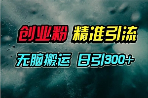 视频号纯搬运日引300+创业粉教程!
